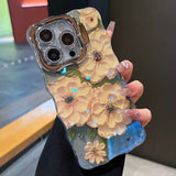 Retro Oil Painting Spring Peony iPhone Case - CREAMCY