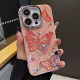 Ribbon Pink Butterfly iPhone Case - CREAMCY
