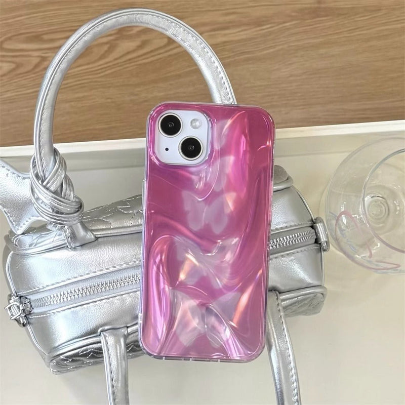 Rose Pink Fade Butterfly iPhone Case - CREAMCY