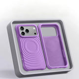 Sculpted Wavy Ripple Textured Aesthetic Shockproof iPhone Case - CREAMCY