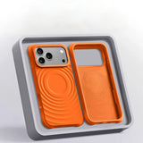 Sculpted Wavy Ripple Textured Aesthetic Shockproof iPhone Case - CREAMCY
