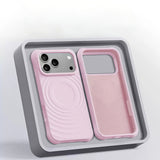 Sculpted Wavy Ripple Textured Aesthetic Shockproof iPhone Case - CREAMCY