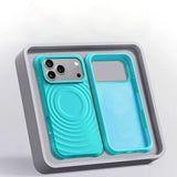 Sculpted Wavy Ripple Textured Aesthetic Shockproof iPhone Case - CREAMCY