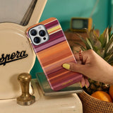 Sunset Gradient Stripe iPhone Case - CREAMCY