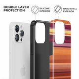 Sunset Gradient Stripe iPhone Case - CREAMCY
