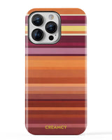 Sunset Gradient Stripe iPhone Case - CREAMCY