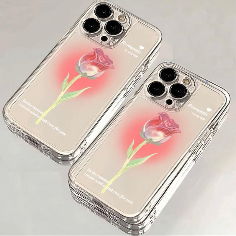 Translucent Rose iPhone Case - CREAMCY