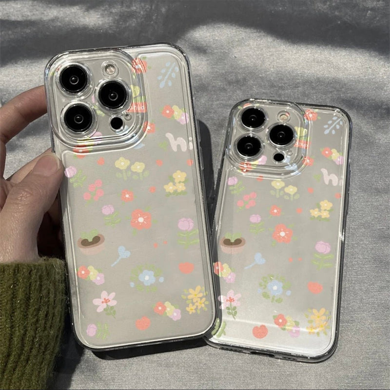 Transparent Blossom iPhone Case - CREAMCY