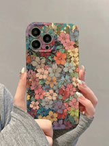Vibrant Multi-Color Floral Spring iPhone Case - CREAMCY