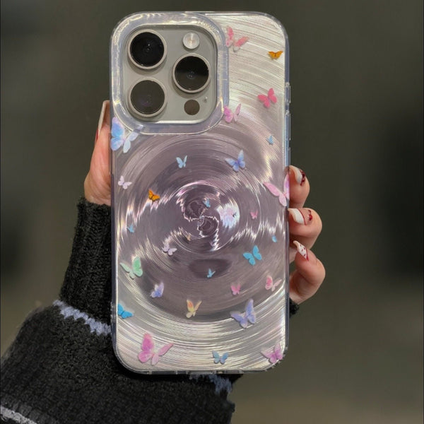 Vibrant Swirl Butterfly iPhone Case - CREAMCY