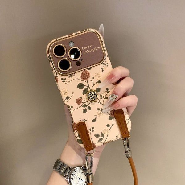 Vintage Camellia & Romantic Floral iPhone Case - CREAMCY