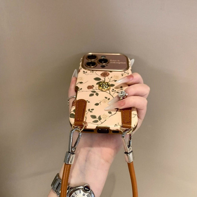 Vintage Camellia & Romantic Floral iPhone Case - CREAMCY