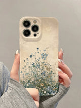 Vintage Distressed Floral Oil Painting Art iPhone Case - CREAMCY