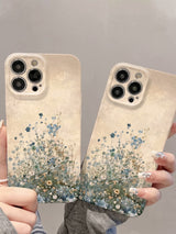 Vintage Distressed Floral Oil Painting Art iPhone Case - CREAMCY