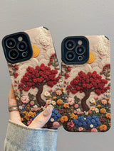 Vintage Garden Landscape Textured iPhone Case - CREAMCY