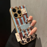 Whimsical Embroidered Dachshund iPhone Case - CREAMCY