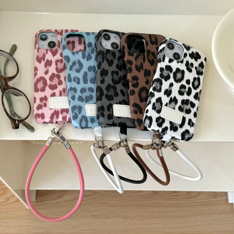 Wild Style Leopard Leather iPhone Case - CREAMCY