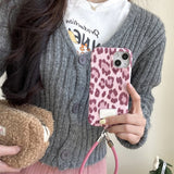 Wild Style Leopard Leather iPhone Case - CREAMCY