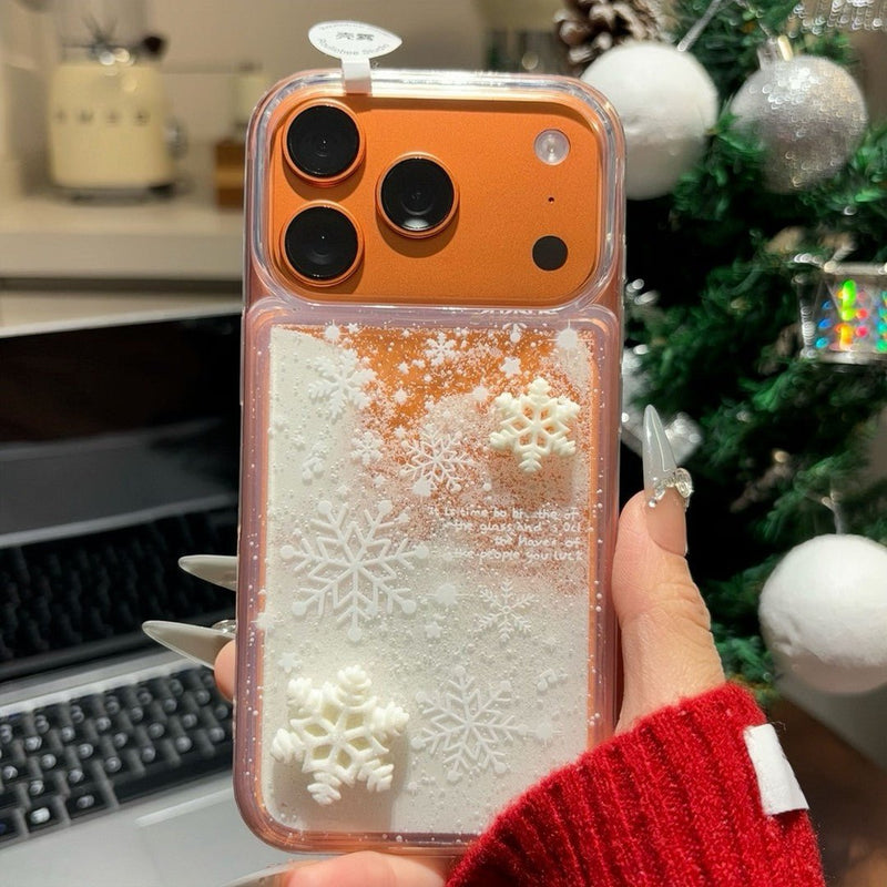 Winter Snowfall Star Sand Case iPhone Case - CREAMCY