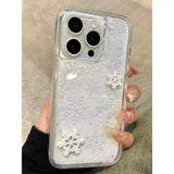 Winter Snowfall Star Sand Case iPhone Case - CREAMCY