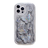 3D Crystal Butterfly iPhone Case - CREAMCY