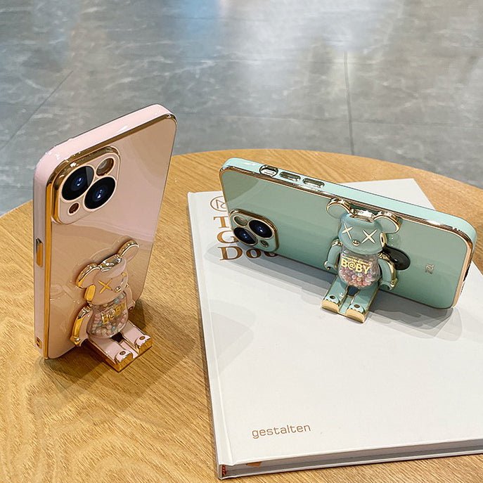 3D Moving Candy Bear iPhone Case (13/12 Mini, 7/8 Plus, 7/8/SE) - Creamcy Cases