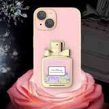 3D Moving Glitter Perfume Bottle iPhone Case - Creamcy Cases