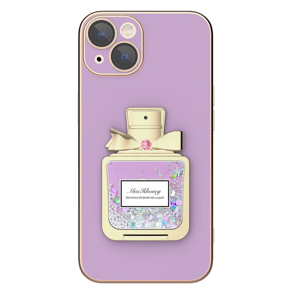 3D Moving Glitter Perfume Bottle iPhone Case -  – CREAMCY