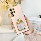 3D Moving Glitter Perfume Bottle Samsung Galaxy Case - Creamcy Cases