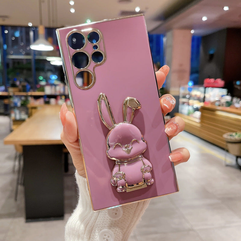 Cute Smiley 3D Bunny Samsung Galaxy Case (Galaxy Note, S & A Series) - Creamcy Cases