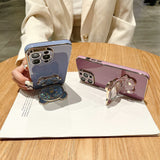 3D Winnie Bear Electroplating Samsung Galaxy Case - Creamcy Cases