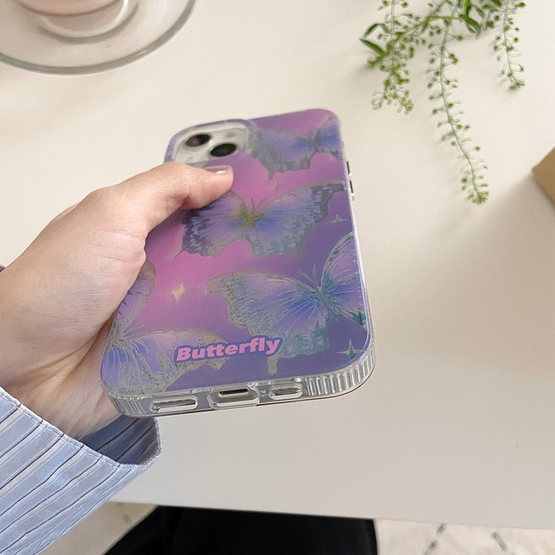 Amethyst | Laser Butterfly iPhone Case - Creamcy Cases
