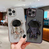 Luxury Bling Bling 3D Astronaut iPhone Case - Creamcy Cases