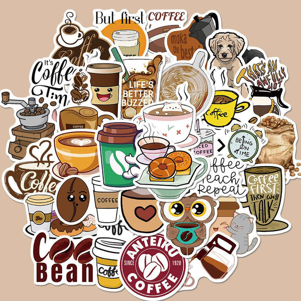 Coffee Lover Sticker Pack (50 Stickers) - Creamcy Cases