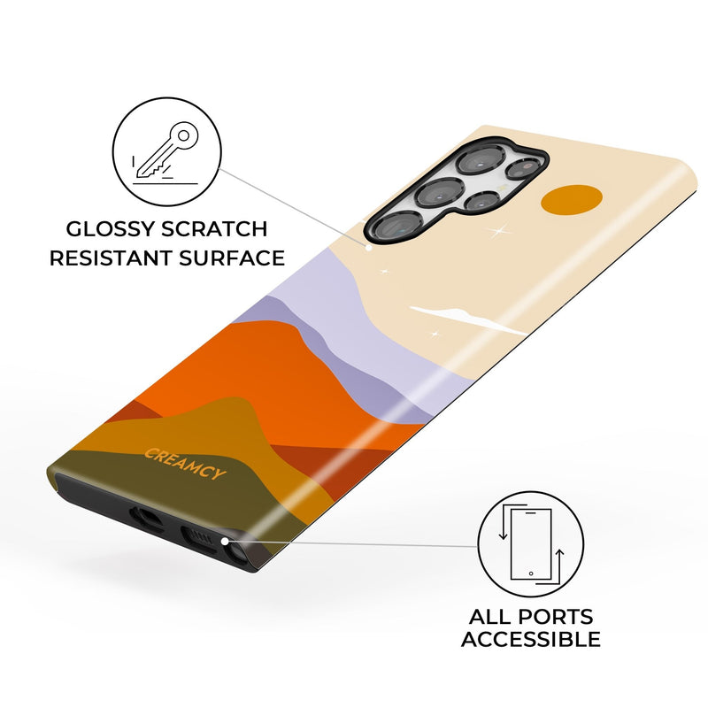 Colorblock Mountain Samsung Galaxy Case - Creamcy Cases