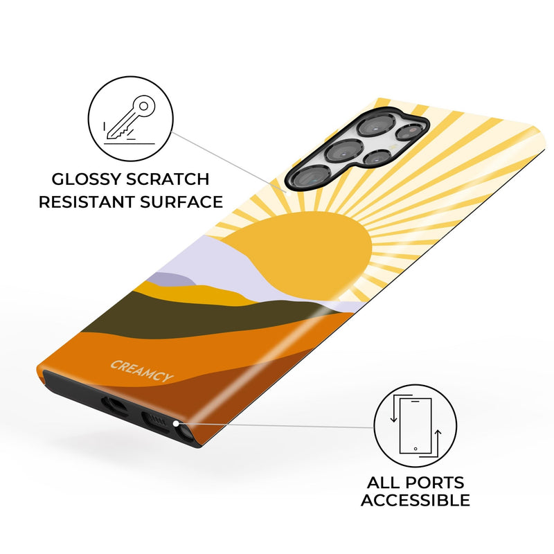 Colorblock Sunset Samsung Galaxy Case - Creamcy Cases