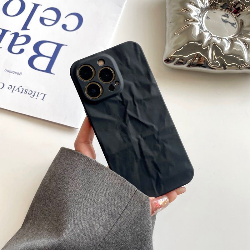 Cool Wrinkled Black iPhone Case - Creamcy.com CREAMCY Cool Wrinkled Black iPhone Case - Creamcy.com CREAMCY
