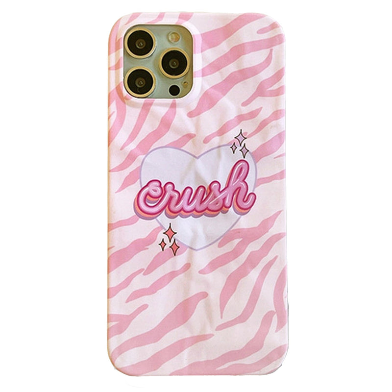 Crush Love | Zebra Print iPhone Case - Creamcy Cases