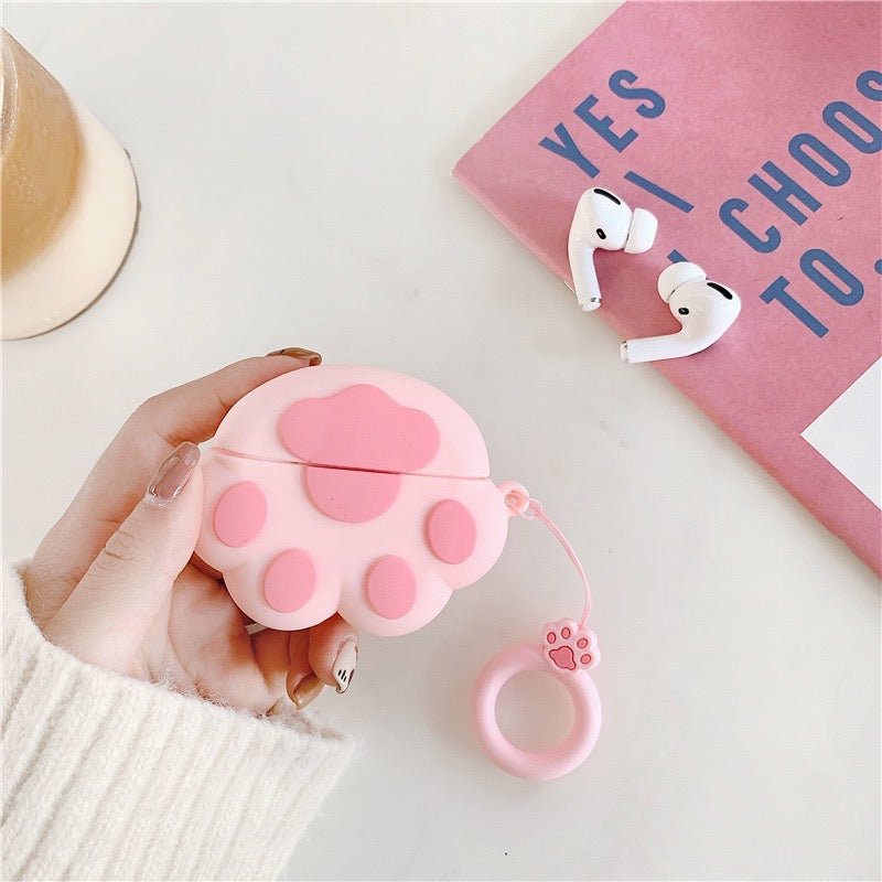 1pc Pink Cat Claw Earphone Case Compatible With Airpods 3rd Generation