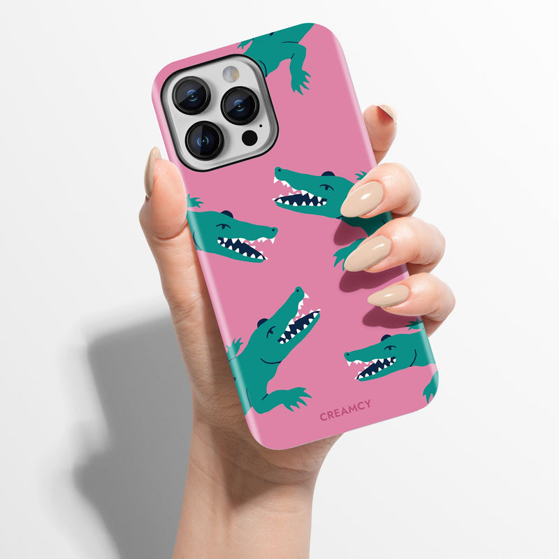 Cute Crocodile Pattern iPhone Case - Creamcy Cases