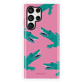 Cute Crocodile Pattern Samsung Galaxy Case - Creamcy Cases