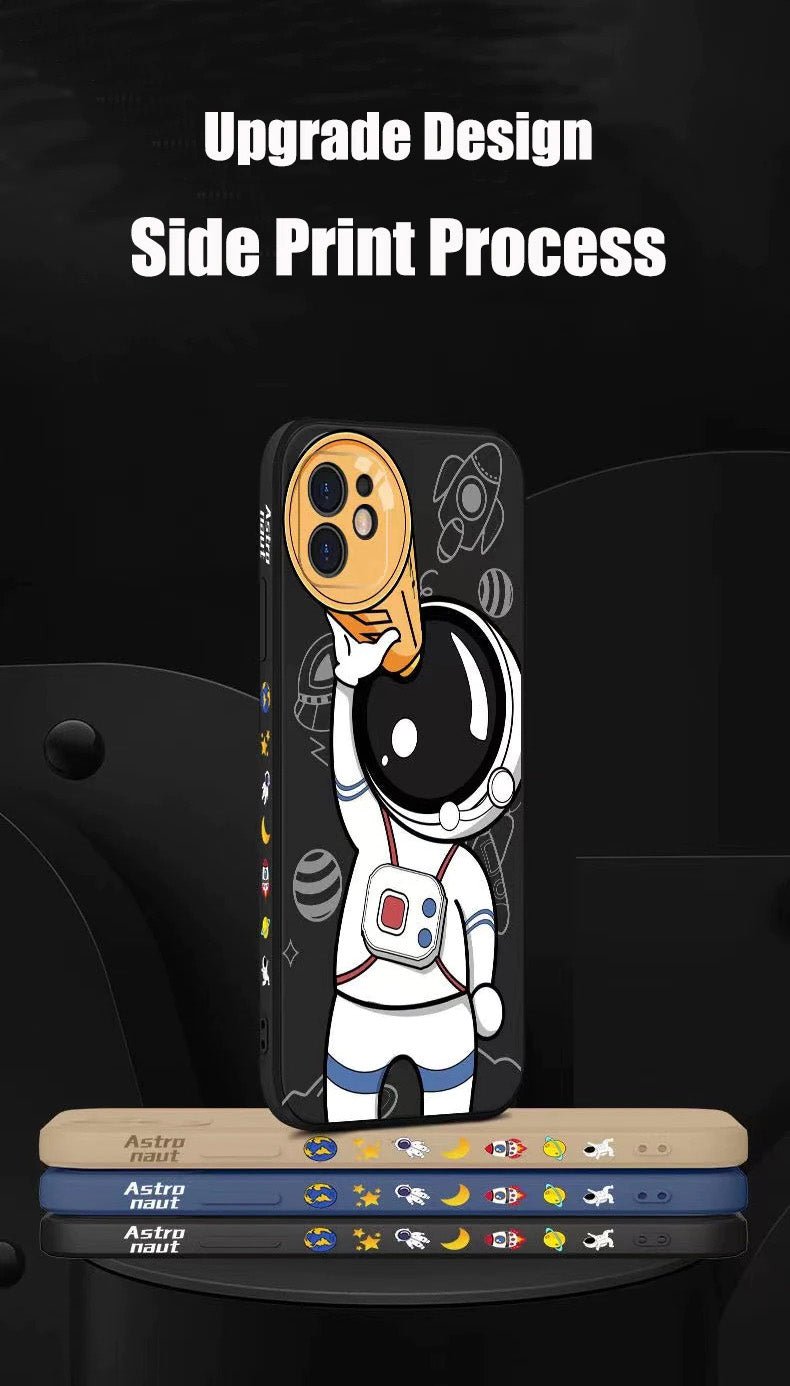 Deluxe Cartoon Astronaut iPhone Case - Creamcy Cases