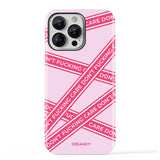 Don't F Care Irregular Stripe iPhone Case - Creamcy Cases