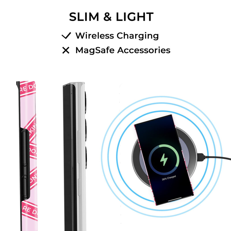 Don't F Care Irregular Stripe Samsung Galaxy Case - Creamcy Cases