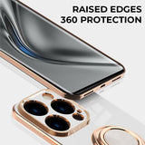 Elegant Electroplating iPhone Case w/ Ring Holder - Creamcy Cases