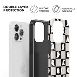 Ghost Checkered iPhone Case - CREAMCY