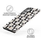 Ghost Checkered Samsung Galaxy Case - CREAMCY