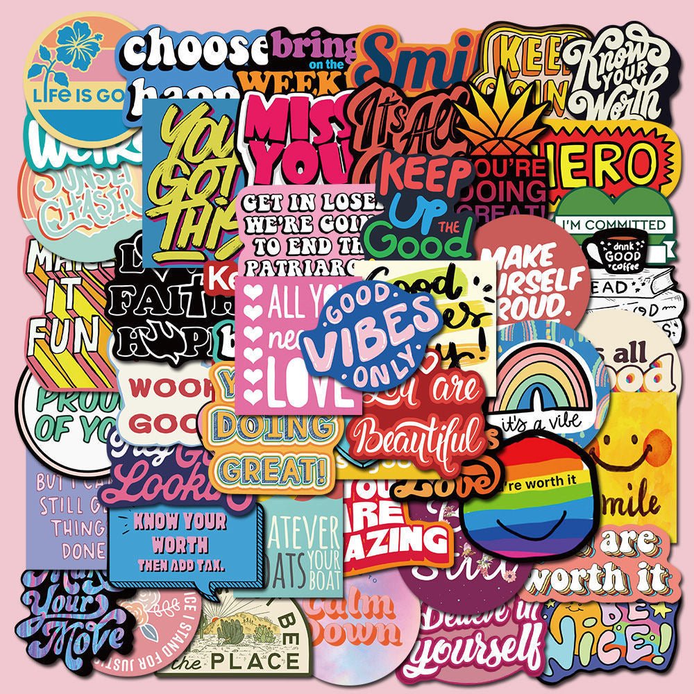 Good Vibe Sticker Pack (50 Stickers) - Creamcy.com – CREAMCY