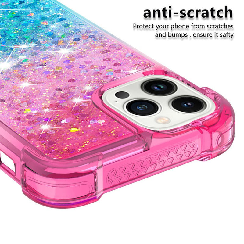 Gradient Color Moving Glitter iPhone Case - Creamcy Cases