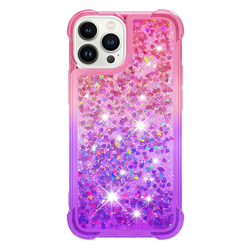 Gradient Color Moving Glitter iPhone Case - Creamcy Cases